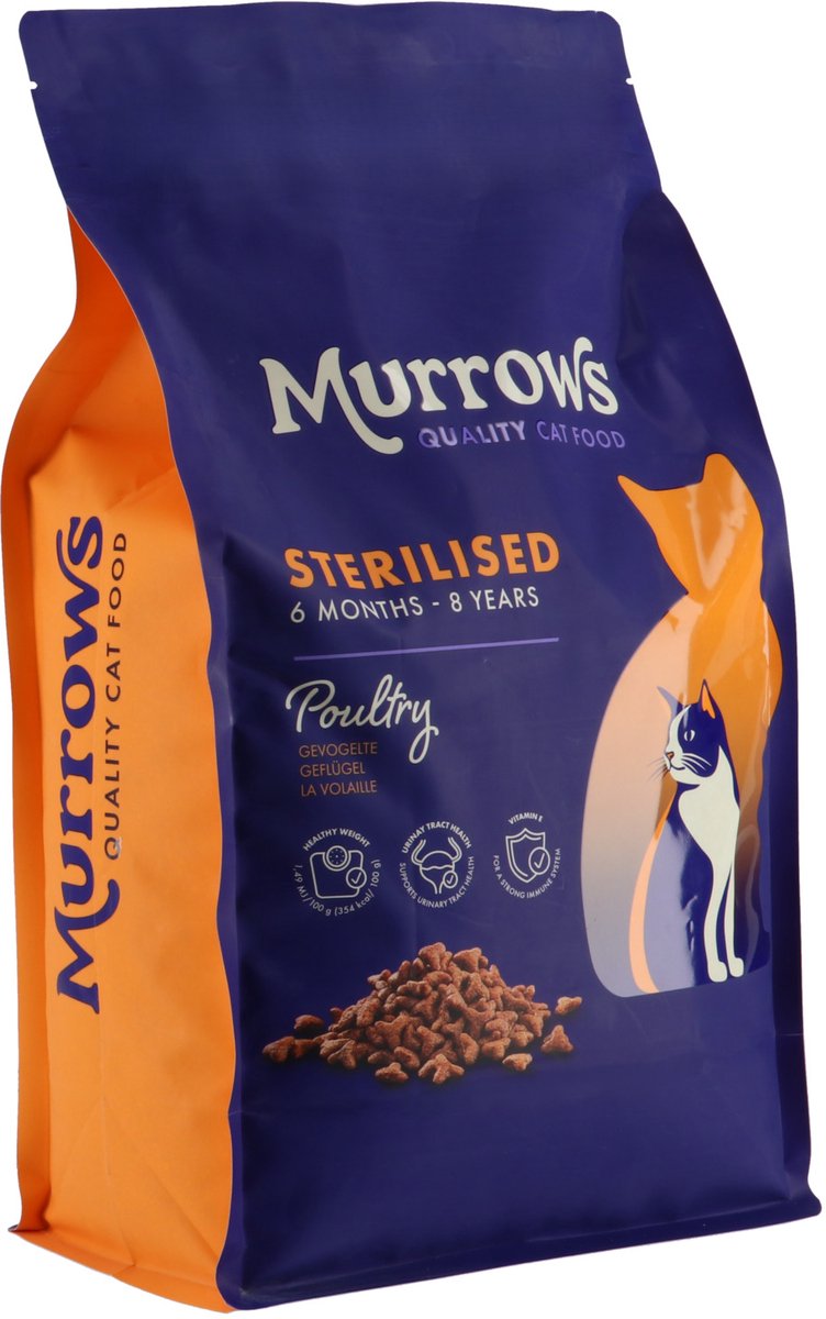 Murrows Murrows Sterilised Gevogelte - Kattenvoer - 6 kg