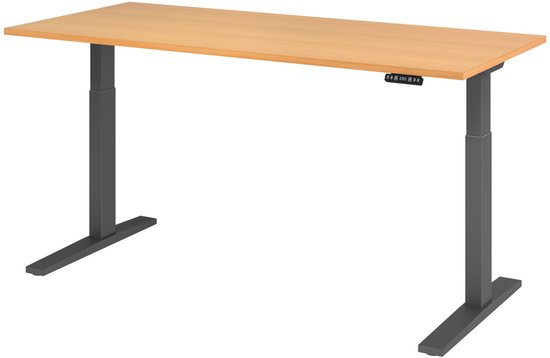 XMKA 19 G | Bureau – Beuken 180 x 80 Tafelhoogte I Elektrisch in hoogte verstelbaar