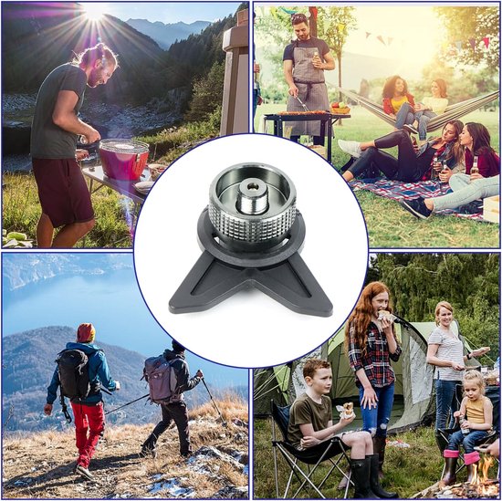 Gasflesadapter met beugel - Gasflesadapter - Kleine gasflesadapter - Gasfles - Draagbaar - Adapter - Campingfornuisadapter - Voor picknickkooktoestellen in de buitenlucht van Adventure Goods — afbeelding 3