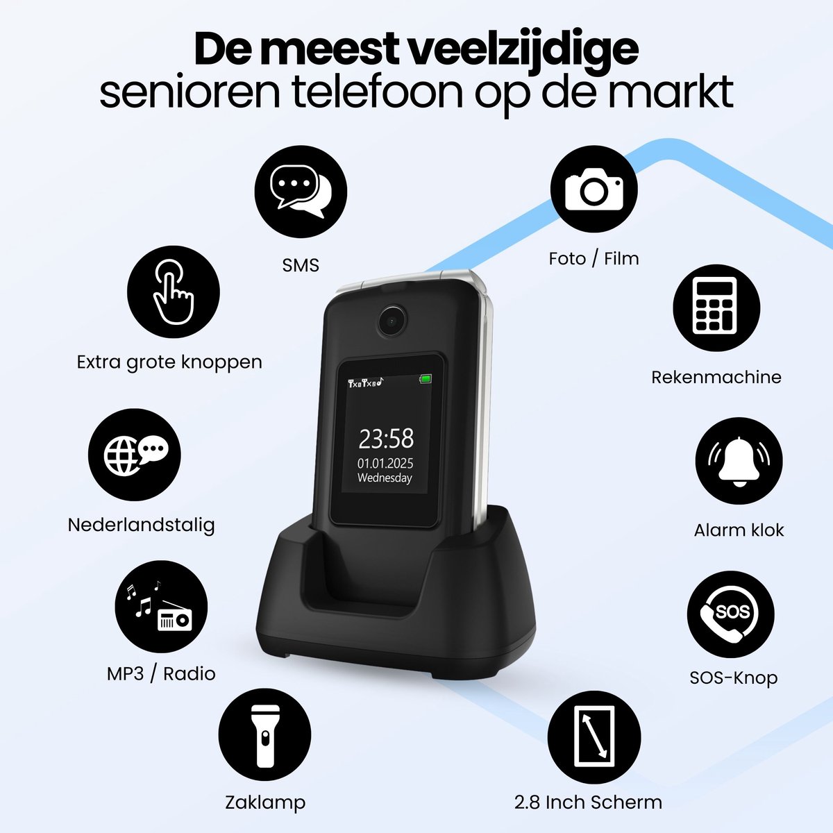DAYTECH Notrufknopf für Senioren auf Handy WiFi Tuya Smart Senioren Notfallkn
