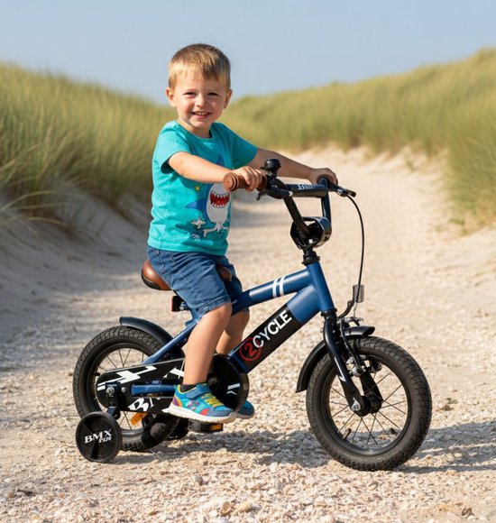 2Cycle BMX Fun kinderfiets 12 inch (2 tot 4 jaar) voor jongens blauw — afbeelding 3