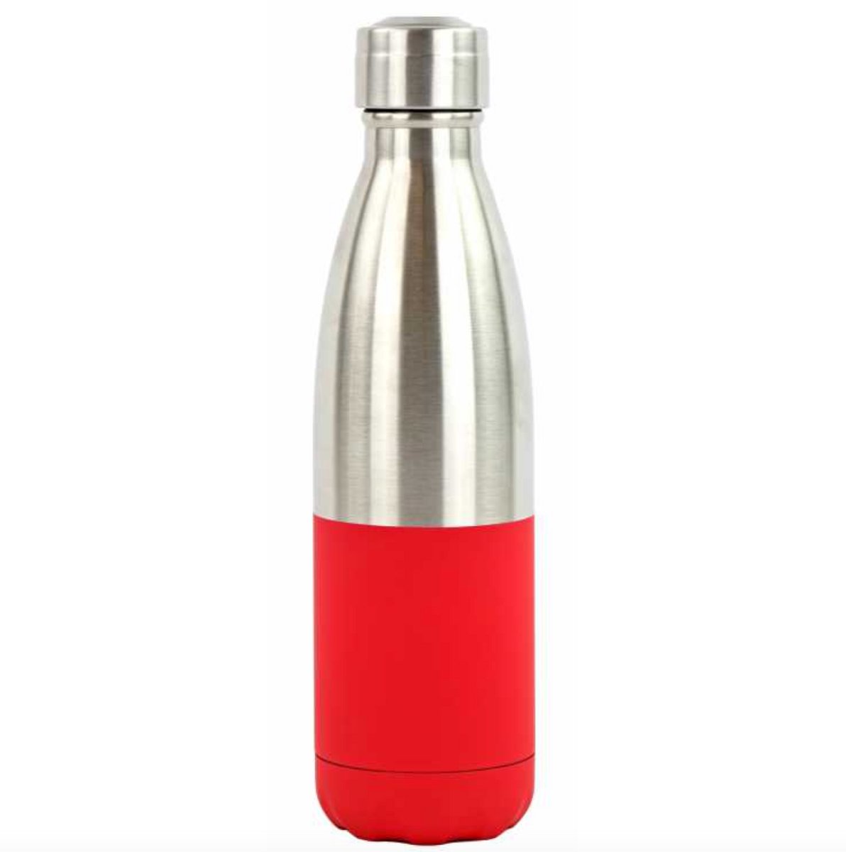 YK Design Isolerende drinkfles 500 ml - RVS / Rood - 12 u warm / 24 u koud - BPA‑vrij