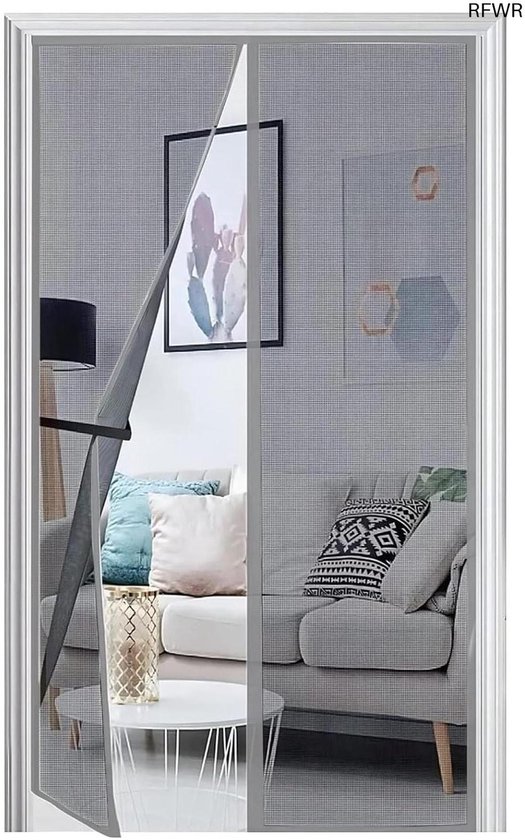 Magnetisch Vliegengaas 30 x 30 cm, met Automatische Sluiting, Houdt de Lucht Fris, Hordeur Voor