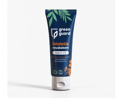 Green Guard - Inhalatie Neusbalsem - Ondersteunt Luchtwegen - Helpt Vrijer te Ademen - Verzorgt Droge en Schrale Plekken Rond de Neus - Vanaf 3 jaar en voor Volwassenen - Op Natuurlijke Basis - Bevat Eucalyptus en Menthol - 100% Plantaardig - 30ml