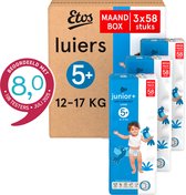 Etos Luiers - Maat 5+ - 12 tot 17 kg - Maandbox - 174 stuks