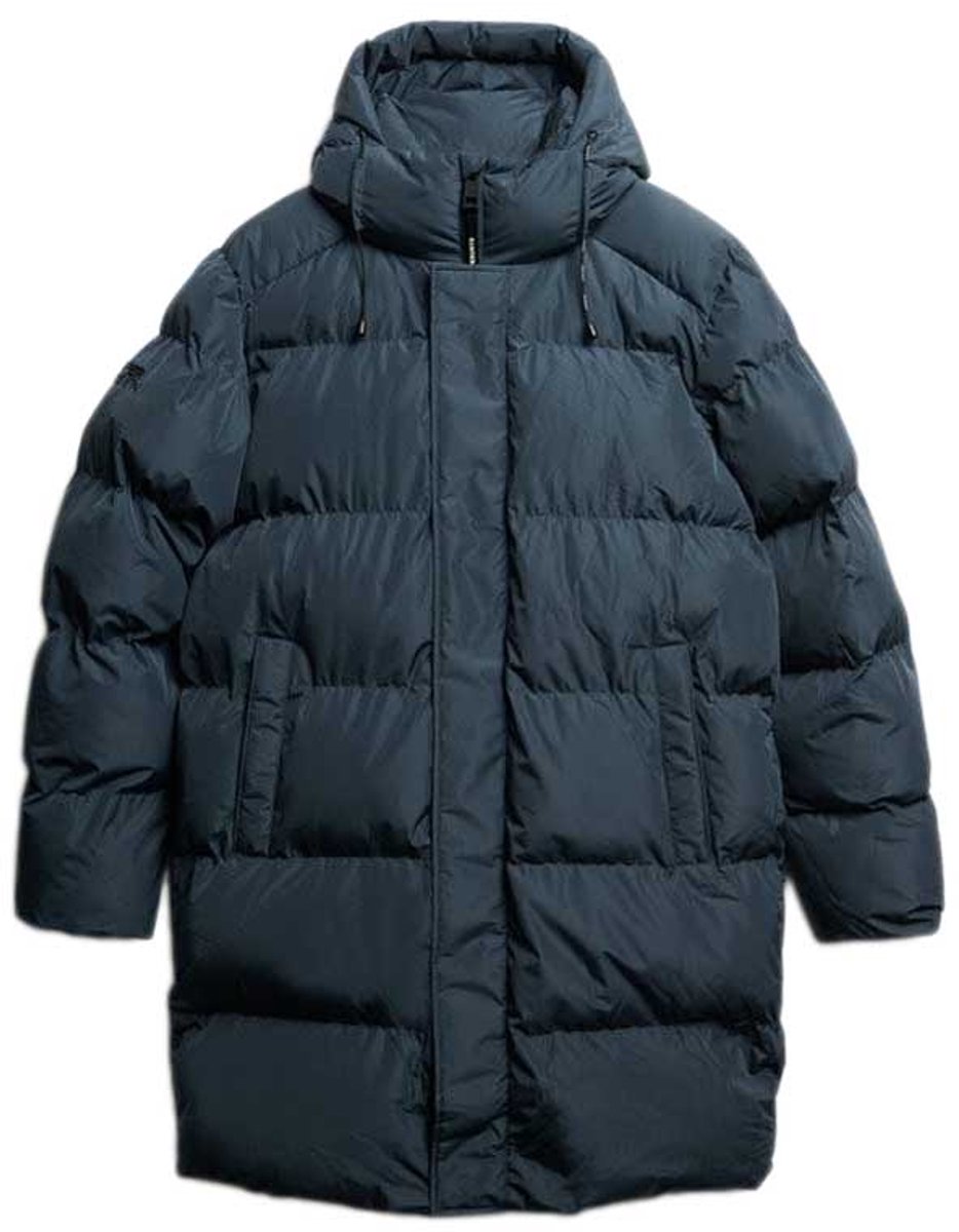 Superdry Sportieve Puffer Jas Met Capuchon Heren Gewatteerde jassen Blauw