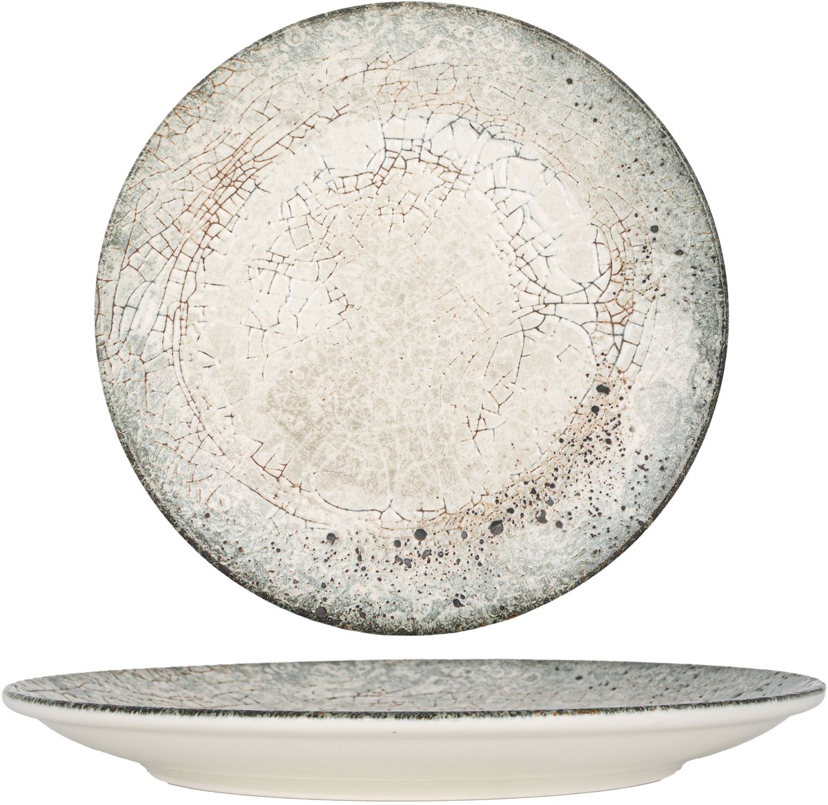 Rinart Dinerbord - Sedir - Porselein - 25 cm - set van 6