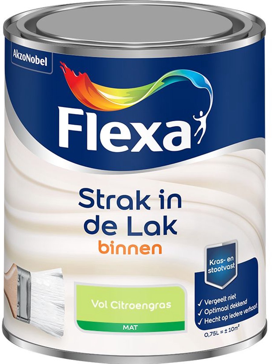 Flexa - Strak In De Lak Binnenlak Mat - Vol Citroengras - Mengverf - 750 Ml