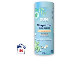 Pure Laundry Club Wasparfum Mini Pearls - Lentefris - 50 Wasbeurten - Luxe Geurbooster - Tot 12 Weken Frisse Was - 100% Plasticvrij, Natuurlijk & Vegan Wasparels - Geurparels Wasmachine