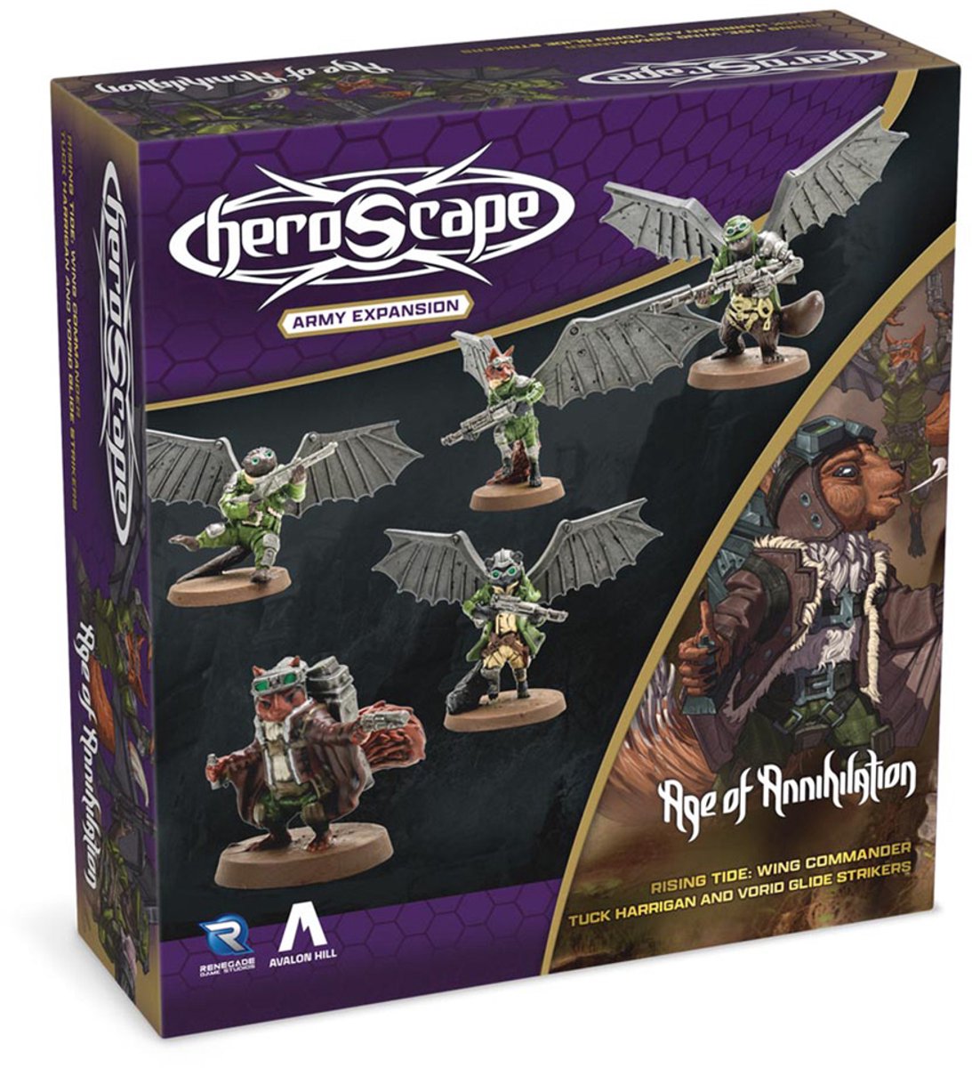 Heroscape RT Tuck Harrigan-Vorid Glidestrikers Exp - Miniatuur - Engelstalig - Renegade Game Studios