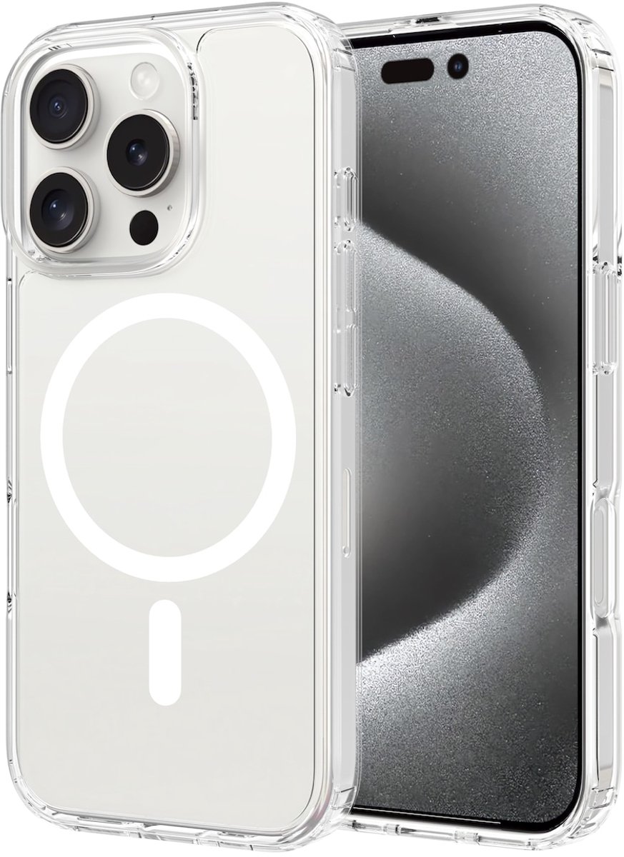 Mobile5 - Apple iPhone 16 Pro Max - Hoesje - Transparant - Geschikt voor Magsafe