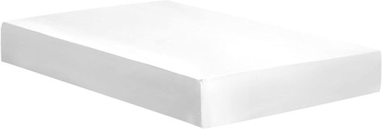 topper hoeslaken satijn 140x200 lichtgrijs