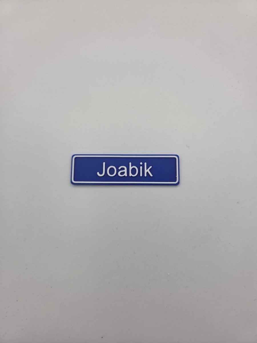 3D plaatsnaam speldje Joabik