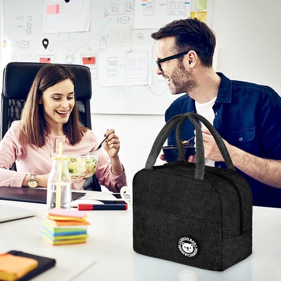 QTTVBTNA -Isothermische Lunchtas - Waterdichte Lunch Bag voor Vrouwen, Mannen & Kinderen - Compacte Opvouwbare Koeltas voor School, Werk, Picknick & Reizen - Geschikt voor Lunchbox, Snacks en Dranken van Merkloos — afbeelding 2
