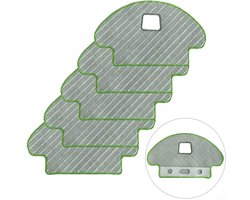 Dweil Pad - geschikt voor IRobot Roomba Combo - Microvezel Natte Reiniging Vervanging - geschikt voor Ecovacs Deebot Ozmo 930/937/960 - Wasbare Natte Dweilpads - 5 Stuks