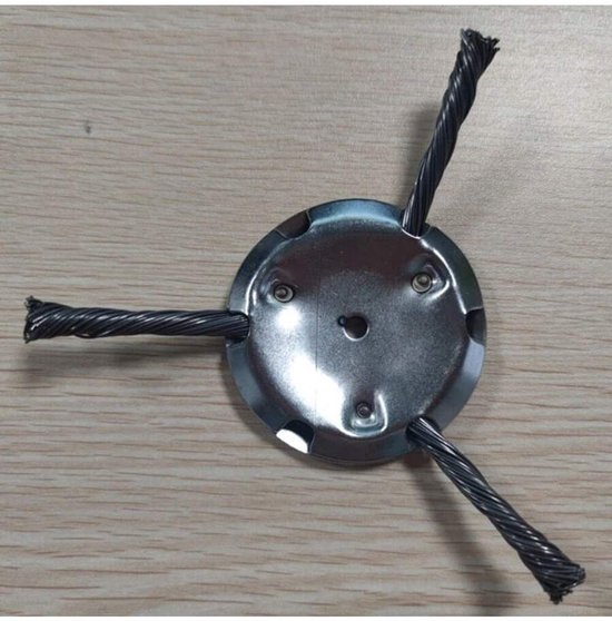 Grastrimmerkop van stalen draad - bosmaaier/snijders - onkruidmes voor tuin - grastrimmerkop - grasmaaier - elektrisch gereedschap (6 koppen) van Merkloos	 — afbeelding 4