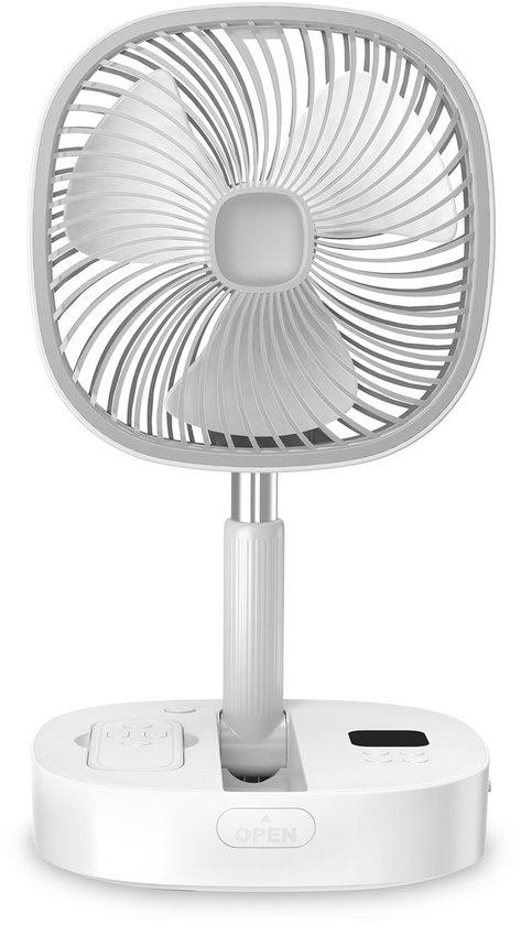 EG opvouwbare staande ventilator – oplaadbaar – timer