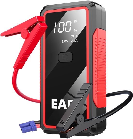 Démarreur de voiture EAFC 2000A 12V Booster de voiture Power Bank Batterie de démarrage pour essence diesel 6.0L/4.0L Chargeur de démarrage d'urgence de voiture
