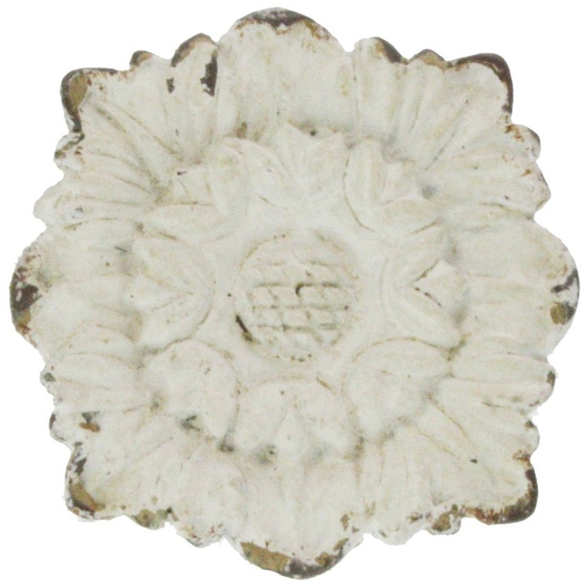 Deurknop Bloem – Wit – Ø4×6 cm – Elegant & Decoratief