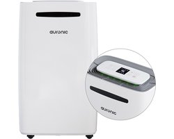 Auronic Luchtontvochtiger – Compact Plus Series – Ontvochtigt 20L per dag in Huis – 5.5L Waterreservoir – Slaapkamer, Badkamer, Woonkamer en Kantoor – Dehumidifier – Wit