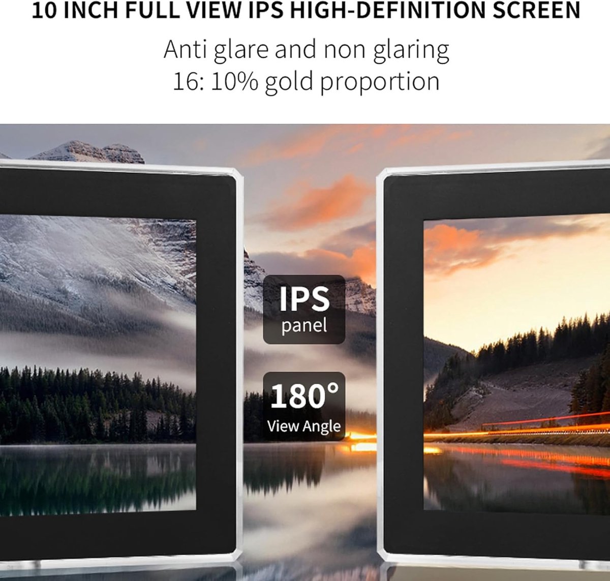 10.1 Inch Digitaal Fotolijst met Hoogwaardige Beeldkwaliteit en Draadloze Verbinding — cadeau in Wonen & Interieur - foto 6