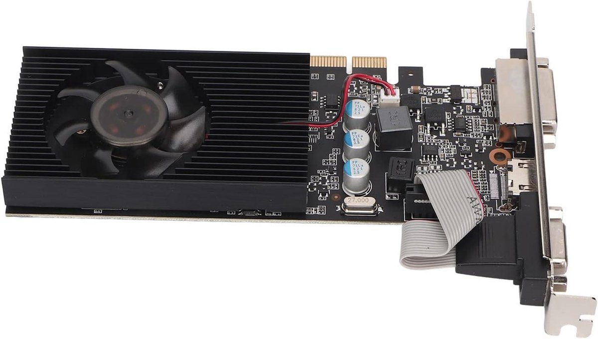GT610 2GB DDR3 Grafische Kaart 64-bit 1000 MHz (PCIe x16, HDMI/VGA/DVI, 2K) - Afbeelding 3