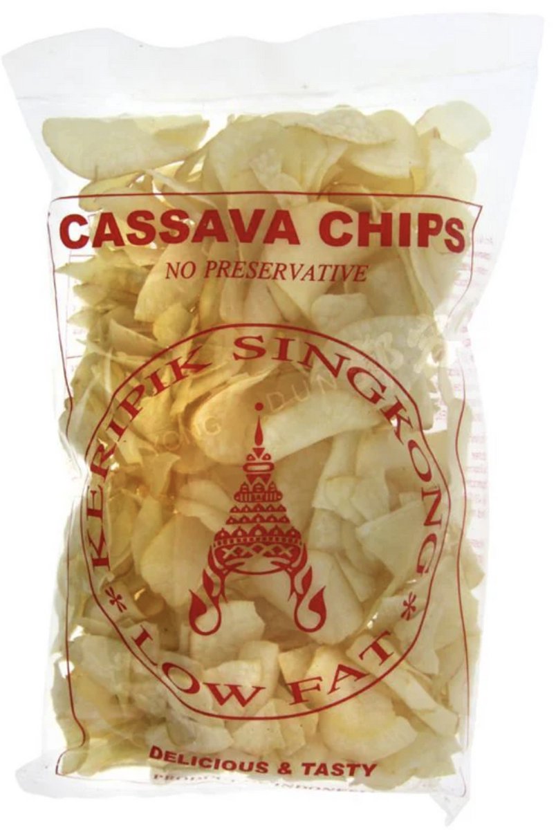 Keripik Singkong Cassave Chips - Indonesische naturel snack - 2x 250 gram