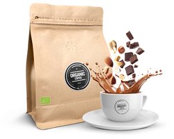 Organic Coffee – Biologische Gemalen Koffie – 250g Proefzakje – Donkere Branding (7/9) – Pure Chocolade & Noten – EU Biologisch & Climate Neutral