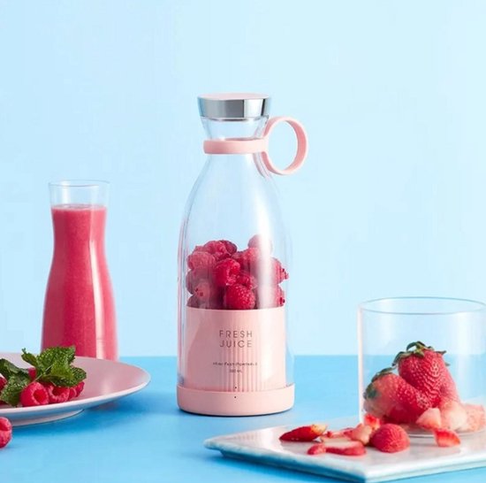 Draadloos Oplaadbare 4 Messen Elektrische Juicer Mini Draagbare Blender Fruitmixers Multifunctionele Fruit Groente Sap maker Machine van Merkloos — afbeelding 5