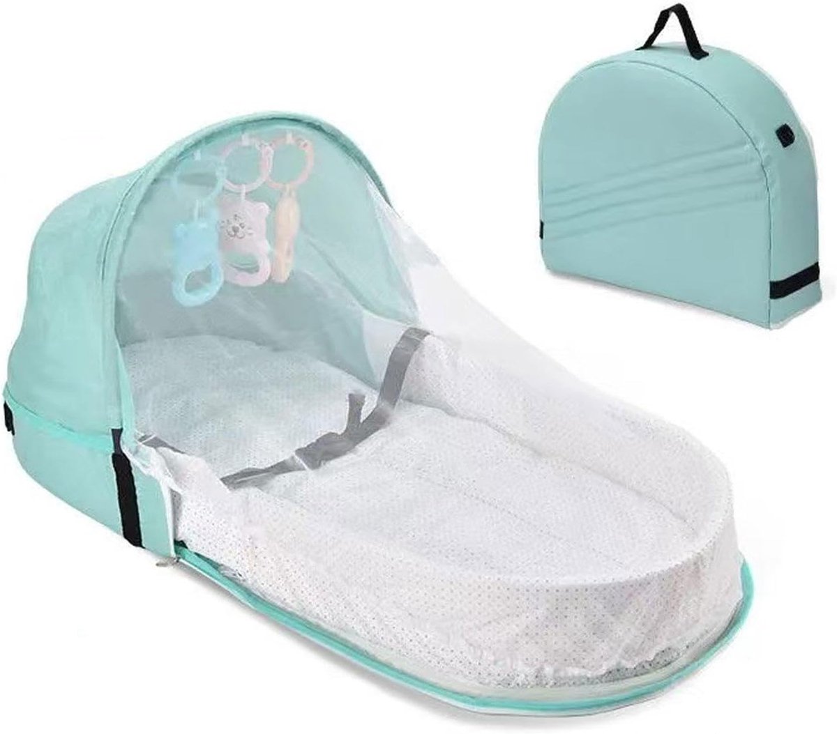 Opvouwbaar Reisbed voor Baby's met Muggennet - Draagbaar en Comfortabel