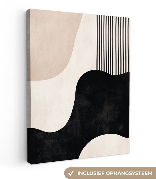 Canvas abstract golvend, 60x80 cm