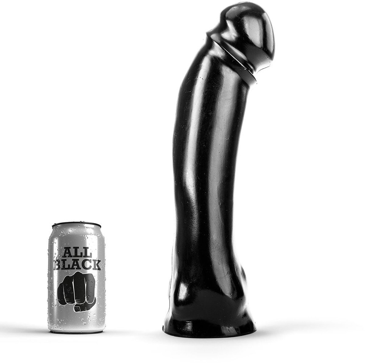 All Black Anaal Dildo 33 cm - zwart