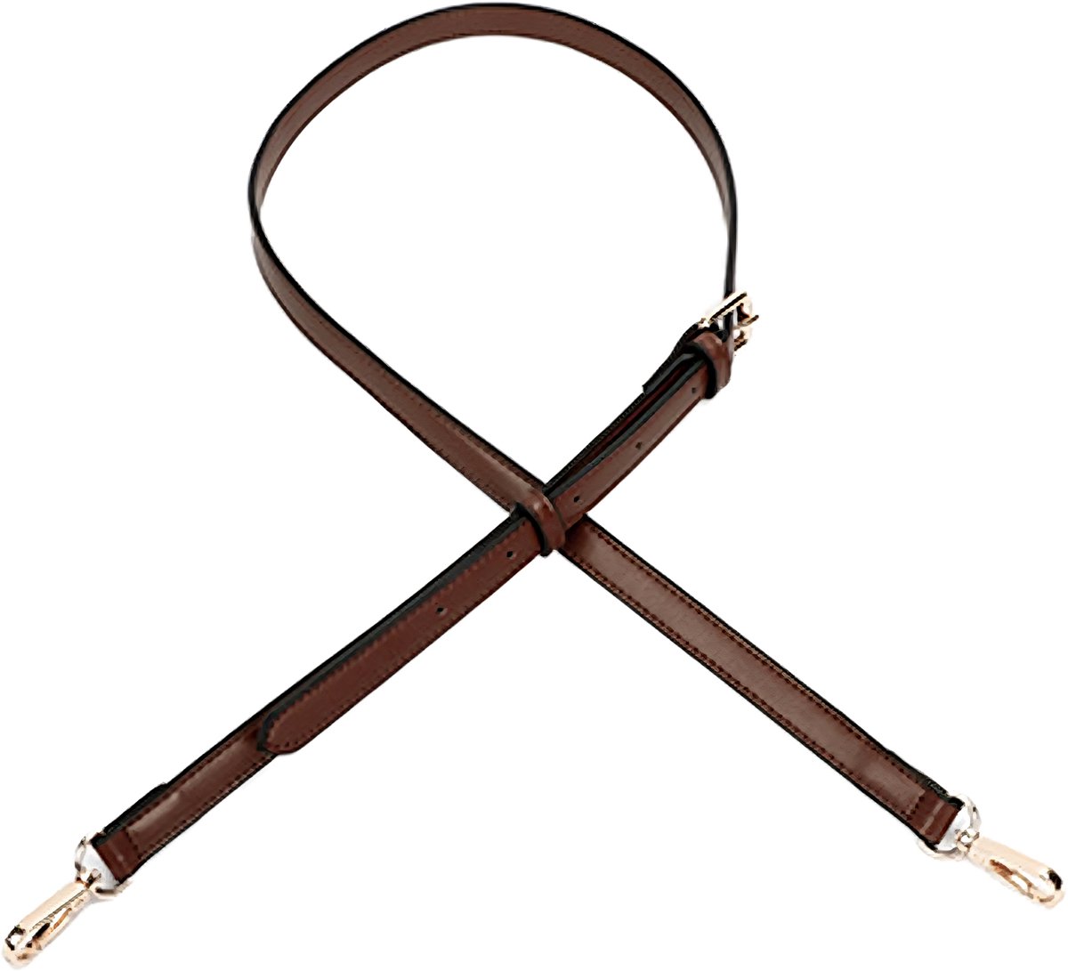 Somstyle Verstelbare Schouderriem voor Tas - Maat M - Bagstrap - Tassenriem - PU Leer - Schouderband - Donkerbruin