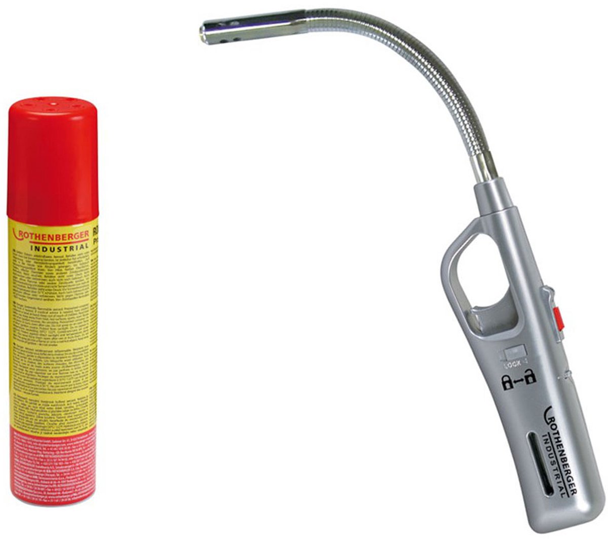 ROTHENBERGER Industriele gasaansteker zwanenhals incl. 1x Rofill ...