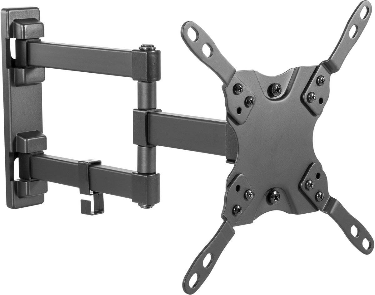 HOME It® TV Beugel met uittrek- en kantelfunctie voor 13-42" schermen, 20 kg draagvermogen, zwart