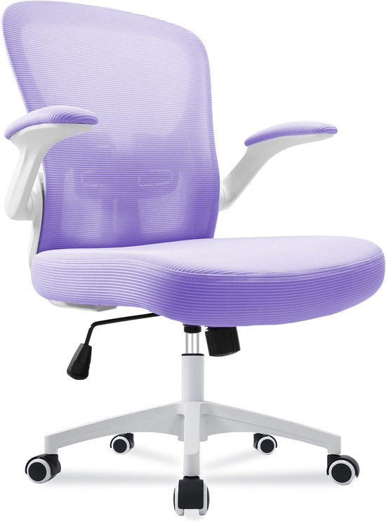 Durrafy Ergonomische Bureaustoel met Lendensteun - Paars - Durrafy - €77,99