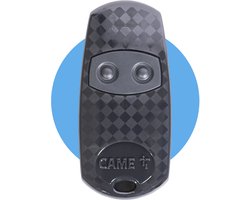 CAME TOP432EE - Garagedeur afstandsbediening - Poort opener - 433,92 MHz - Vaste code & Zelfinstellende handzender - 2 kanalen - Compatibel met Came producten - Inclusief CR2032 batterij - Zwart