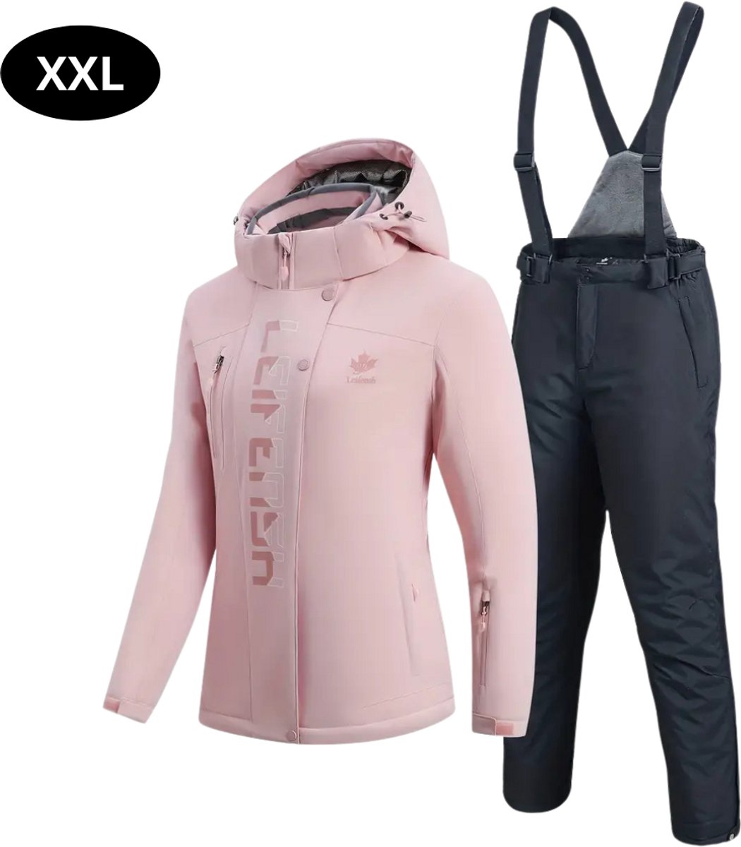 Nivard Ski Suit Skipak SkiBroek Wintersport Skijas Dames 2-Delig Roze