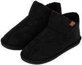 Apollo - Pantoffels heren - Suede - Maat 41 t/m 46 - Zwart - Pantoffels heren - hoge sloffen heren - pantoffels