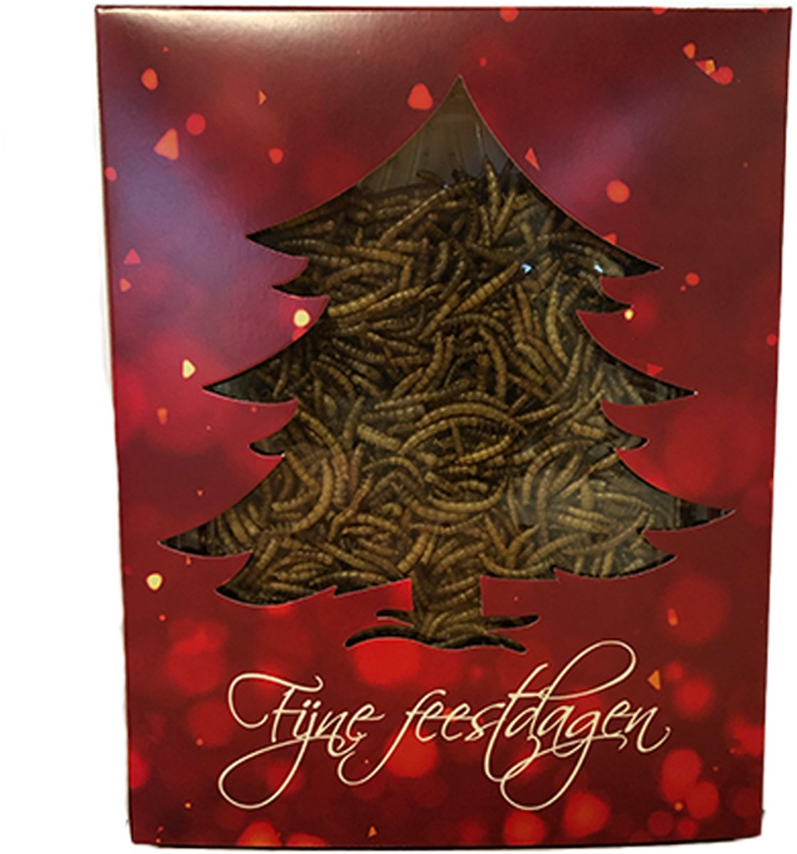 Kerst Doosje met Meelwormen voor Knaagdieren Het Kerstkado