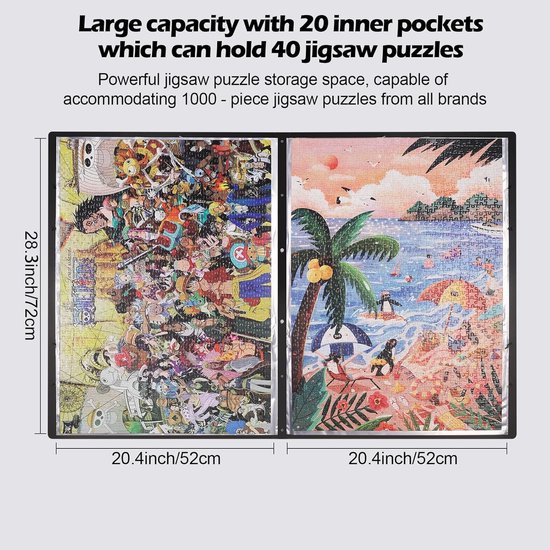 HXMARS Puzzle Storage Folder for 1000 Pieces HXMARS Puzzle Storage Folder for 1000 Pieces