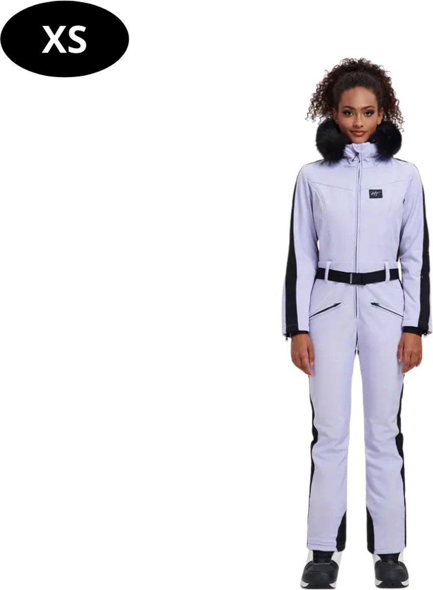Livano Ski Suit Skipak SkiBroek Wintersport Skijas Dames 2-Delig Paars