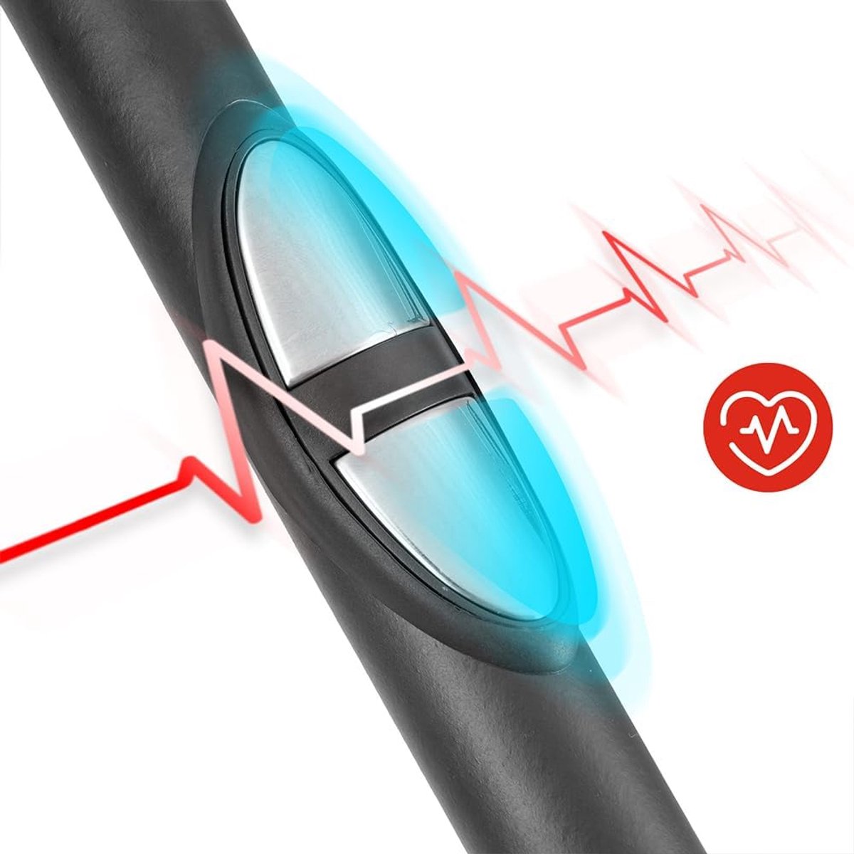 Hometrainer verstelbare zitting met LCD-display en - afbeelding 2