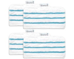 Dweilpads - Geschikt voor Black&Decker FSM1610 - FSM1630 - vervanging - machinewasbaar - moppen vervangen - 32*17.5 cm - blauw - 4 stuks