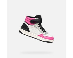 GEOX WASHIBA TIENERS Sneakers - WIT/FUCHSIA - Maat 33