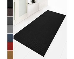 Vuilvangmat 80 x 100 cm, zwart, antislip en wasbaar, ideaal voor keuken en hal