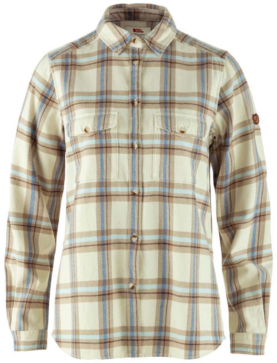 Fjällräven Övik Heavy Flannel Overhemd Met Lange Mouwen S Vrouw Wit