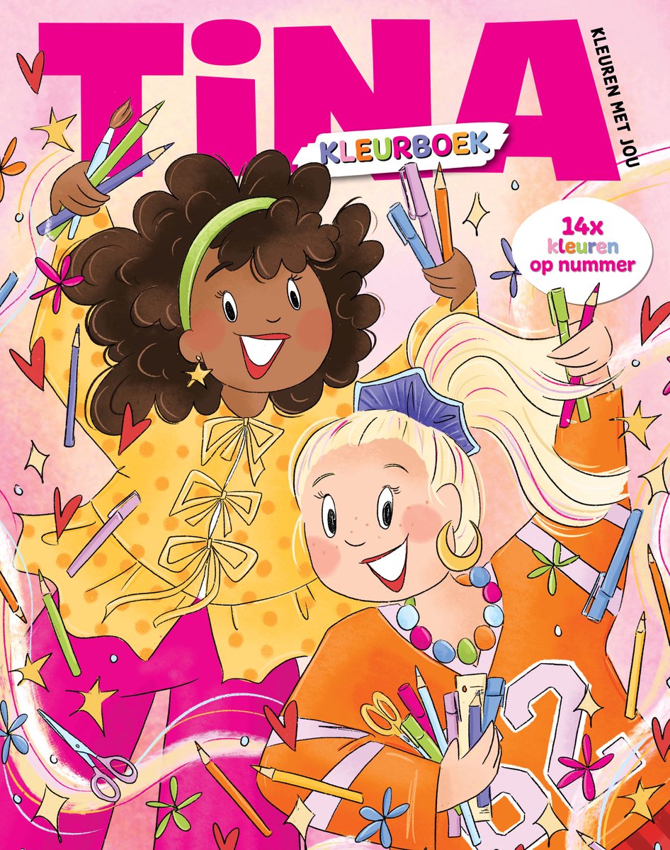 Tina Kleuren op nummer voor kinderen - Kleurboek voor Kinderen - Kleuren op Nummer voor Meisjes - Kleurboek op nummer - Kleurboeken - Color by number - Tekenen - Tekenboek - Kleuren - Kleurplaten - Knutselen - Speelgoed Meisje - Cadeau Meisje