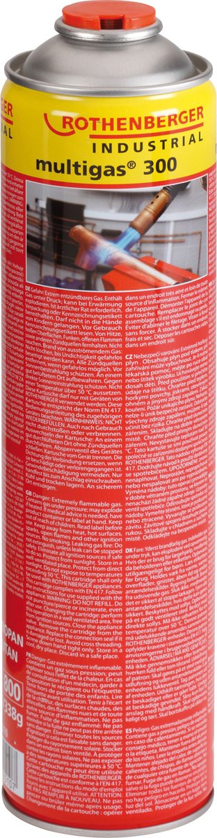 ROTHENBERGER Industrieel 4x Multigas 300 600 ml