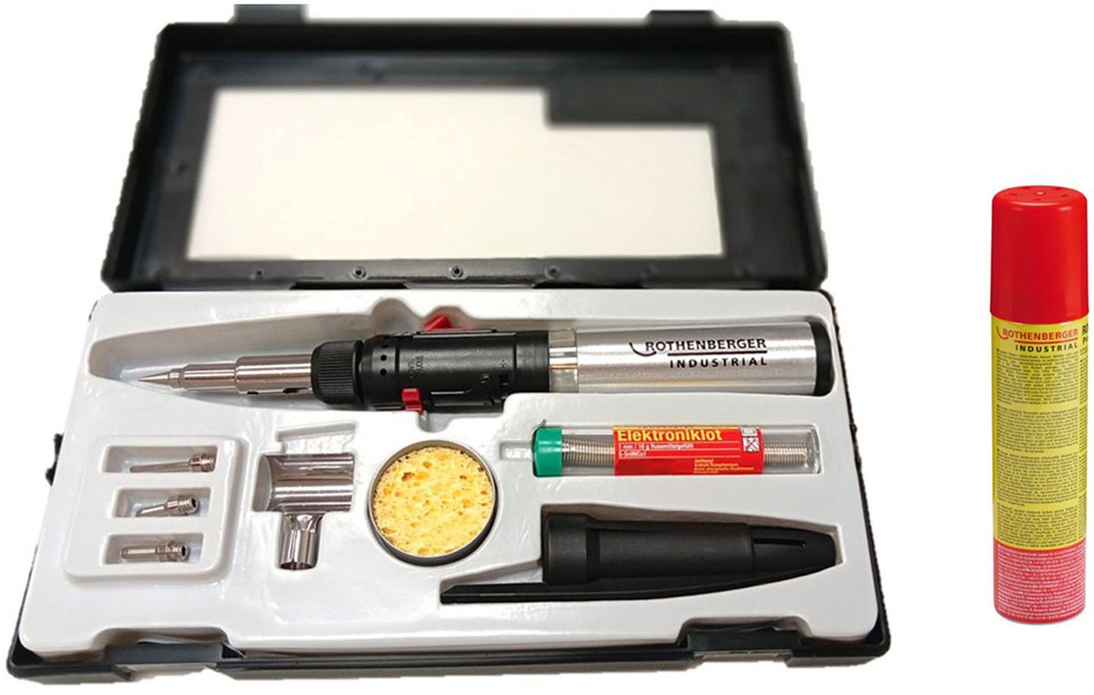 ROTHENBERGER Industrie 1x HOT PEN piëzo gassoldeerbout incl. 1x n...